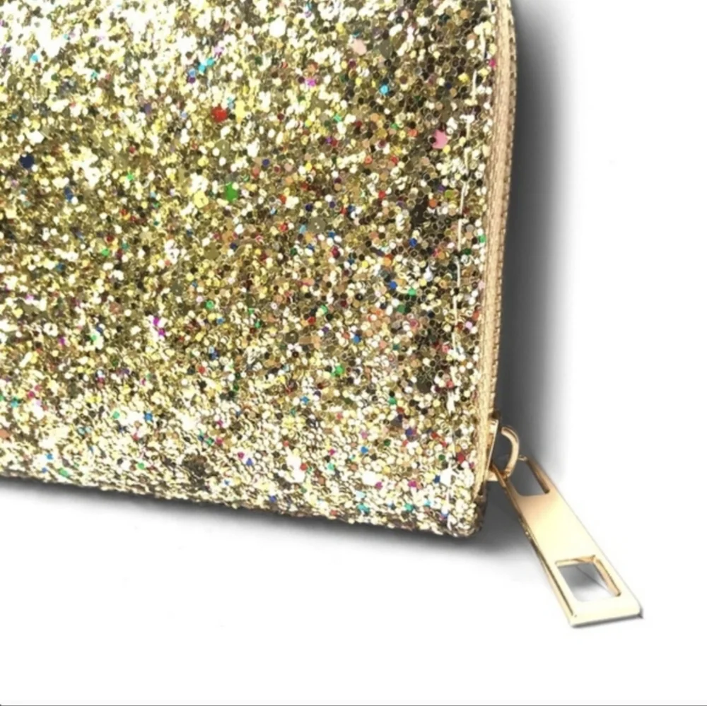 Beautiful Gold Sparkly Glitter Wallet - Picture 5 of 12